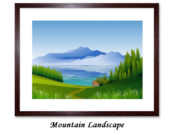 Mountain Landscape Framed Print